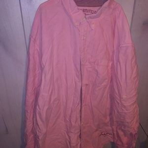 Pink Long Button Up Shirt